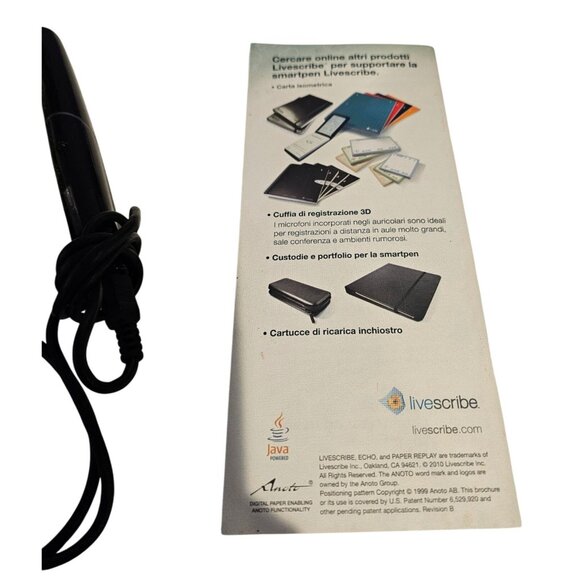 LiveScribe Starter Notebook Echo Smartpen 2GB Instructions FOR PARTS Not Working - Picture 7 of 8